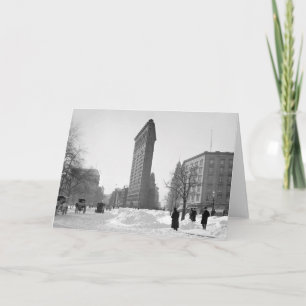 Cartes Pour Fêtes Annuelles Scène hivernale du Flatiron Building, 1905