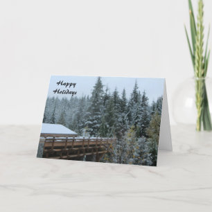Cartes Pour Fêtes Annuelles Scene Snow à Whistler, B.C.