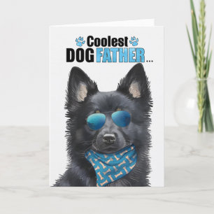 Cartes Pour Fêtes Annuelles Schipperke Chien Coolest Papa Fête des pères