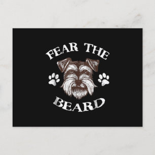 Cartes Pour Fêtes Annuelles Schnauzer Fear Beard