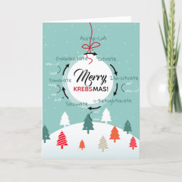 Cartes Pour Fêtes Annuelles Science Biologie Cycle Kreb's Cycle de Noël Enseig