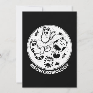 Cartes Pour Fêtes Annuelles Science Cat Meowcro biologie