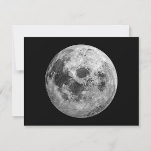 Cartes Pour Fêtes Annuelles Science de l'astronomie spatiale de la Pleine lune