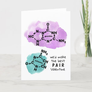 Cartes Pour Fêtes Annuelles Science Valentine Nous allions le meilleur ADN