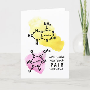 Cartes Pour Fêtes Annuelles Science Valentine Nous ferions le meilleur nom d'A