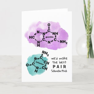 Cartes Pour Fêtes Annuelles Science Valentine Nous ferions le meilleur nom d'A