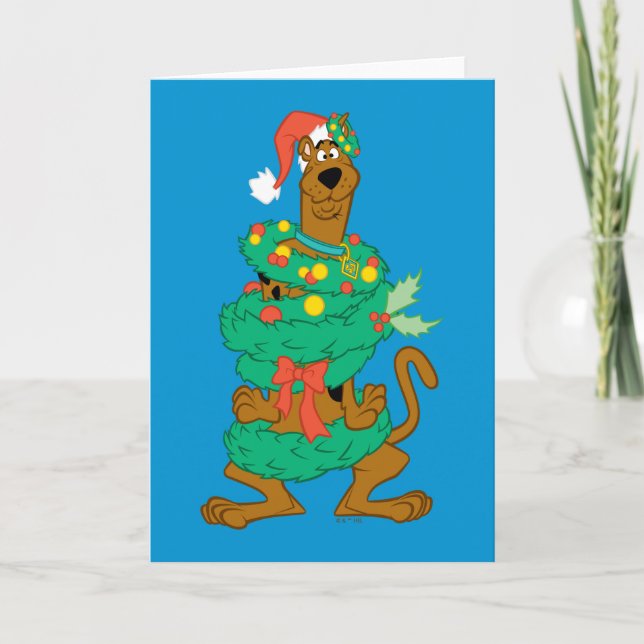 Cartes Pour Fêtes Annuelles Scooby de Noël (Devant)