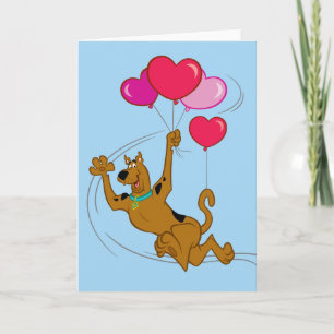 Cartes Pour Fêtes Annuelles Scooby Doo - Ballons Coeur