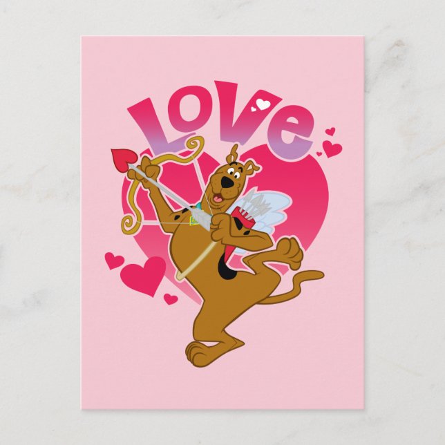 Cartes Pour Fêtes Annuelles Scooby-Doo Cupid - Amour (Devant)