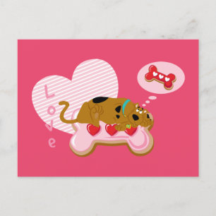 Cartes Pour Fêtes Annuelles Scooby-Doo - Heart Decorated Scooby Snacks