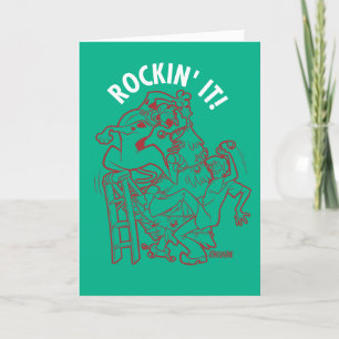 Cartes Pour Fêtes Annuelles Scooby-Doo & Shaggy Rockin' It 'Round The Tree