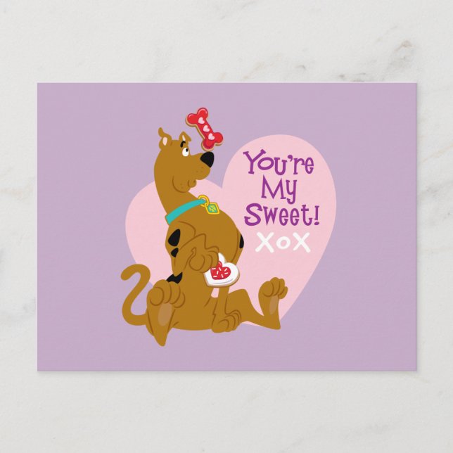 Cartes Pour Fêtes Annuelles Scooby-Doo - Tu es ma douce (Devant)