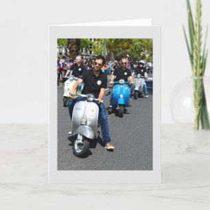 Cartes Pour Fêtes Annuelles scooters