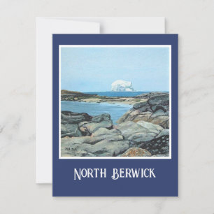Cartes Pour Fêtes Annuelles Scotland North Berwick peinture à l'huile