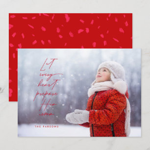 Cartes Pour Fêtes Annuelles Script Moderne Emballé Laisser Chaque Coeur Le Pré