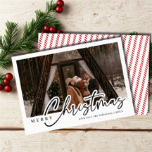 Script moderne Joyeuse photo de Noël