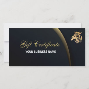 Cartes Pour Fêtes Annuelles Script professionnel Certificat cadeau d'entrepris