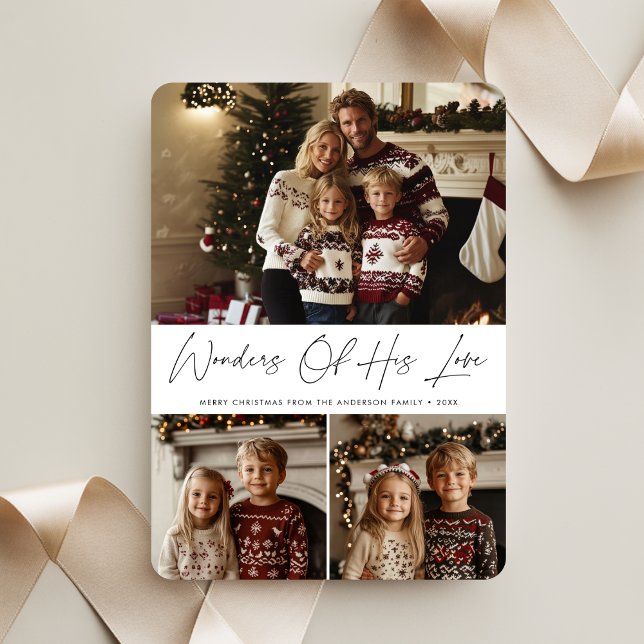 Cartes Pour Fêtes Annuelles Script Se Demande De Son Amour Noël Religieux (Créateur téléchargé)