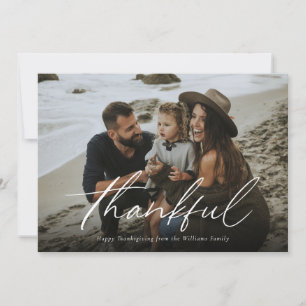 Cartes Pour Fêtes Annuelles Script simple de remerciement