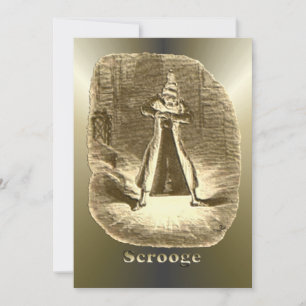 Cartes Pour Fêtes Annuelles Scrooge de Noël - Carol de Noël