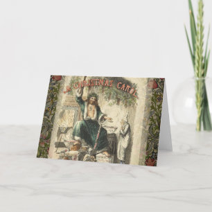Cartes Pour Fêtes Annuelles Scrooge Fantôme de Noël Présent
