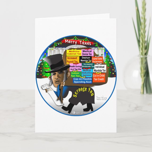 Cartes Pour Fêtes Annuelles Scrooge You (Devant)