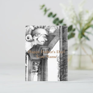 Cartes Pour Fêtes Annuelles Sculpture du château Crayon Art
