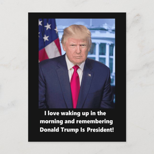 Cartes Pour Fêtes Annuelles Se réveiller d'amour de Donald Trump I populaire (Devant)