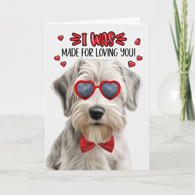 Cartes Pour Fêtes Annuelles Sealyham Terrier Chien fait pour vous aimer Valent (Devant)