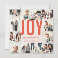 Seamless 12 Photo Joy Happy Everything Red Blush