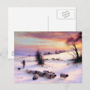 Cartes Pour Fêtes Annuelles Season's Greetings. Fine Art Christmas Postcards