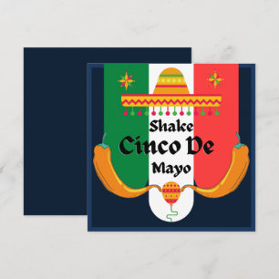 Cartes Pour Fêtes Annuelles Secouez Secouez Secouez Fête De Cinco De Mayo 