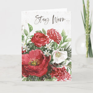 Cartes Pour Fêtes Annuelles Séjour Chaud - Fleurs de vacances