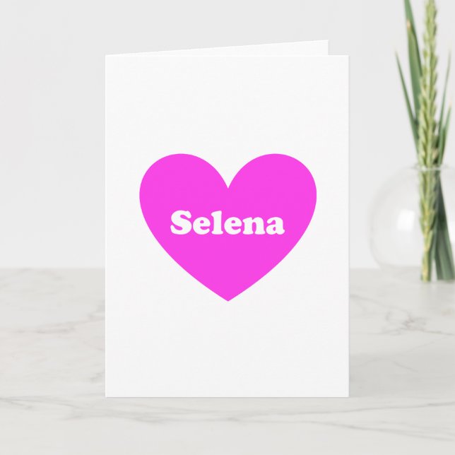 Cartes Pour Fêtes Annuelles Selena (Devant)