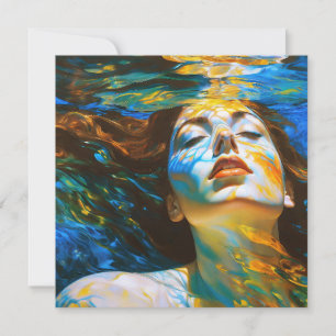 Cartes Pour Fêtes Annuelles "Selene" - Femmes dans l'eau