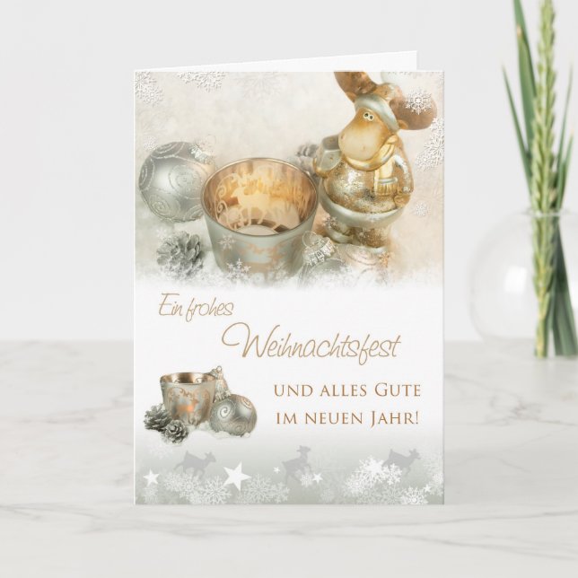 Cartes Pour Fêtes Annuelles Selles de Noël (Devant)