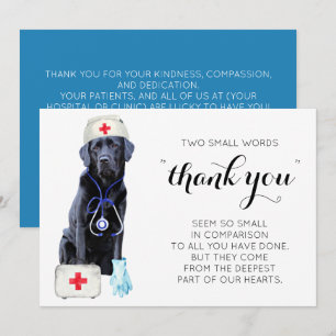 Cartes Pour Fêtes Annuelles Semaine des infirmières de Merci de chien en soins