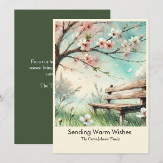 Cartes Pour Fêtes Annuelles Sending Warm Wishes