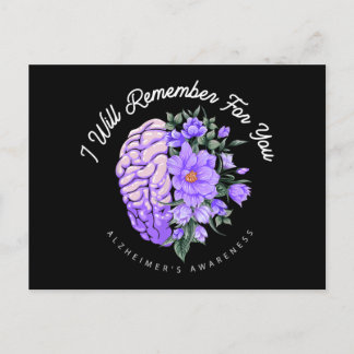 Cartes Pour Fêtes Annuelles Sensibilisation à la maladie d'Alzheimer Je me sou