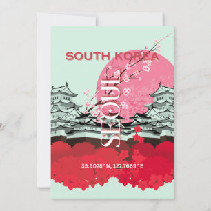 Cartes Pour Fêtes Annuelles Séoul Corée du Sud