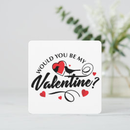 Cartes Pour Fêtes Annuelles Serais-Tu Ma Valentine ?