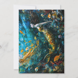 Cartes Pour Fêtes Annuelles "Seraphina" - Belle Sirène Mystique
