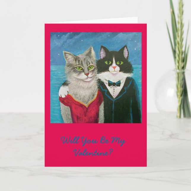 Cartes Pour Fêtes Annuelles Seras-Tu Ma Saint-Valentin ? (Devant)