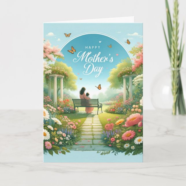 Cartes Pour Fêtes Annuelles Serene Mère's Day Embrace (Devant)