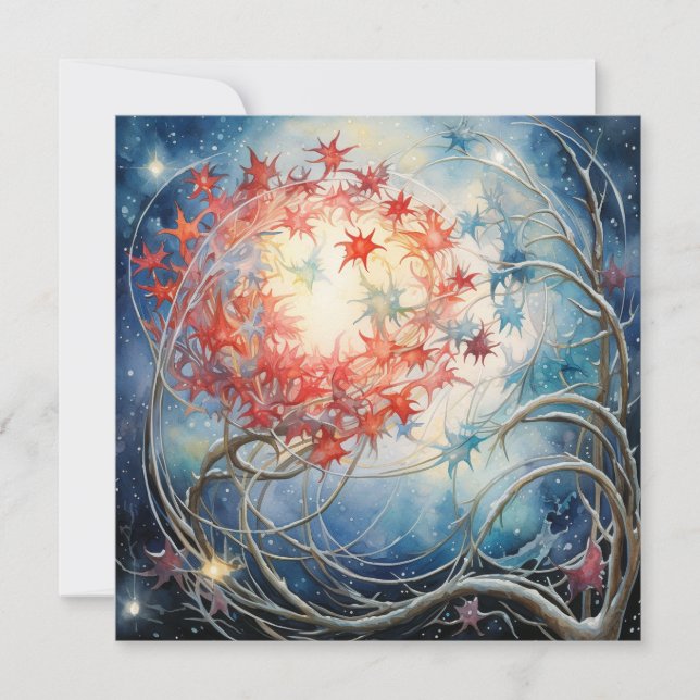 Cartes Pour Fêtes Annuelles Sérénité dans la joie festive (Devant)