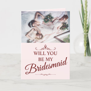 Cartes Pour Fêtes Annuelles Serez-vous ma demoiselle d'honneur ? Trois demoise