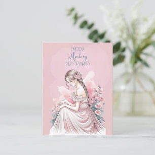 Cartes Pour Fêtes Annuelles Serez-Vous Ma Femme D'Accueil Florale ?