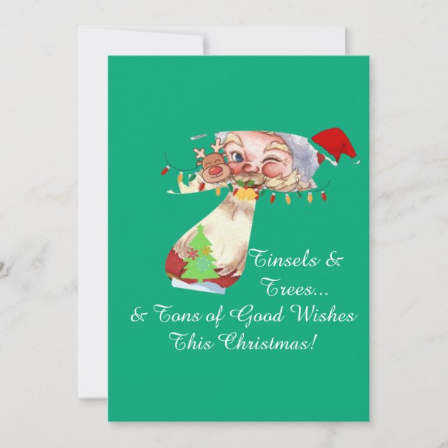 Cartes Pour Fêtes Annuelles Série de Noël 20 (Devant)