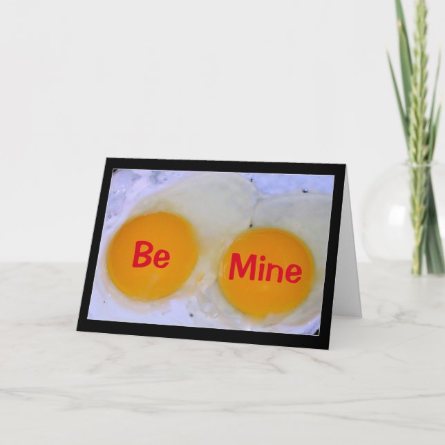 Cartes Pour Fêtes Annuelles Seriez-Vous Ma Saint-Valentin Spéciale Oeuf-Stra ? (Devant)