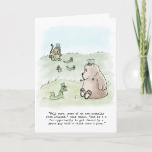 Cartes Pour Fêtes Annuelles Serpents du jour de St. Paddy